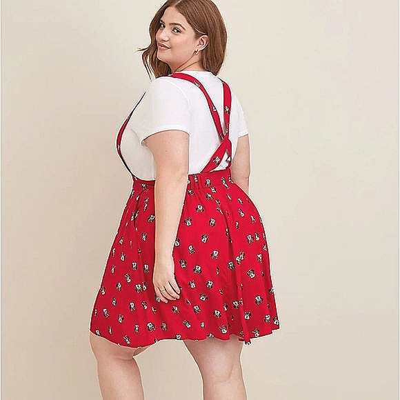 ❤️NWT VINTAGE TORRID SKIRT MINNIE MOUSE MINI SKIRTALL DISNEY CHALLIS - PLUS SIZE - Picture 2 of 11